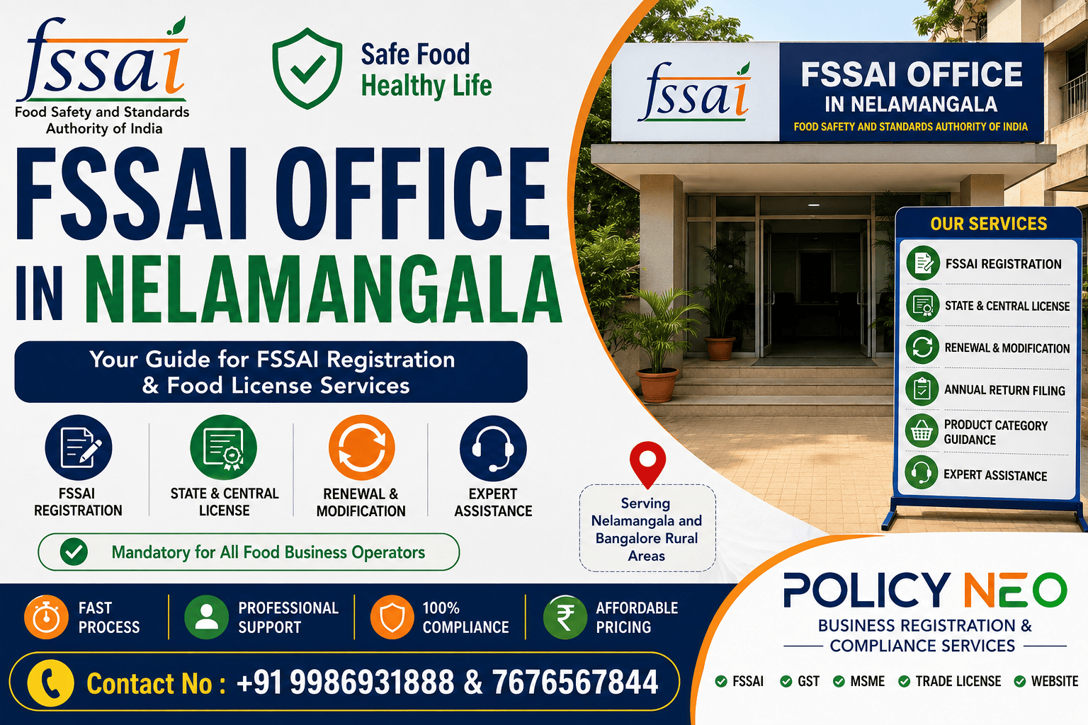 FSSAI Office in Nelamangala